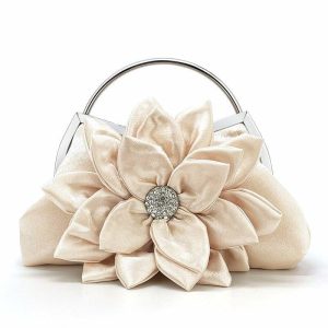 Clutches | Flower Clutch Bags/Clutches & Evening Bags Apricot – Womens