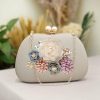 Clutches | Flower Elegant/Charming/Pretty/Refined Clutch Bags Champagne – Womens