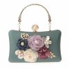 Clutches | Flower Elegant/Charming/Pretty/Refined Handbags Green – Womens