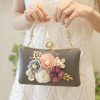 Clutches | Flower Elegant/Charming/Pretty/Refined Handbags Green – Womens