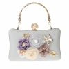 Clutches | Flower Elegant/Charming/Pretty/Refined Handbags Green – Womens