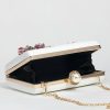 Clutches | Flower/Imitation Pearl Unique Clutch Bags White – Womens