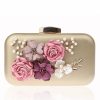 Clutches | Flower/Imitation Pearl/Metal Clutch Bags White – Womens