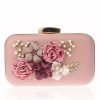 Clutches | Flower/Imitation Pearl/Metal Clutch Bags White – Womens