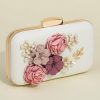 Clutches | Flower/Imitation Pearl/Metal Clutch Bags White – Womens