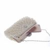 Clutches | Imitation Pearl Girly Clutch Bags White – Womens