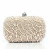 Clutches | Imitation Pearl Gorgeous Clutch Bags Champagne – Womens