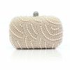 Clutches | Imitation Pearl Gorgeous Clutch Bags Champagne – Womens