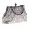 Clutches | Metal Fashionable Handbags Champagne – Womens