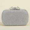 Clutches | Metal/Crystal/ Rhinestone Shining Clutch Bags Silver – Womens