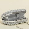 Clutches | Metal/Crystal/ Rhinestone Shining Clutch Bags Silver – Womens