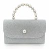 Clutches | Pearl Clutch Bags/Clutches & Evening Bags Silver – Womens