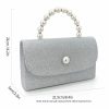 Clutches | Pearl Clutch Bags/Clutches & Evening Bags Silver – Womens