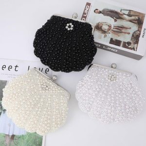 Clutches | Pearl Style/Shell Shaped Clutches & Evening Bags As Picture – Womens