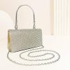 Clutches | Rhinestone Delicate/Pretty/Shining/Unique Handbags Silver – Womens