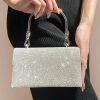 Clutches | Rhinestone Delicate/Pretty/Shining/Unique Handbags Silver – Womens