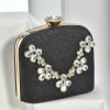 Clutches | Rhinestone Style/Shining Clutch Bags Pink – Womens