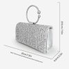 Clutches | Rhinestone/Glitter Clutch Bags/Clutches & Evening Bags Silver – Womens