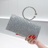 Clutches | Rhinestone/Glitter Clutch Bags/Clutches & Evening Bags Silver – Womens