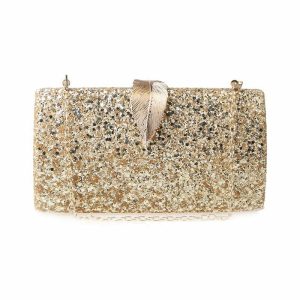 Clutches | Sequin Elegant Clutch Bags Gold – Womens