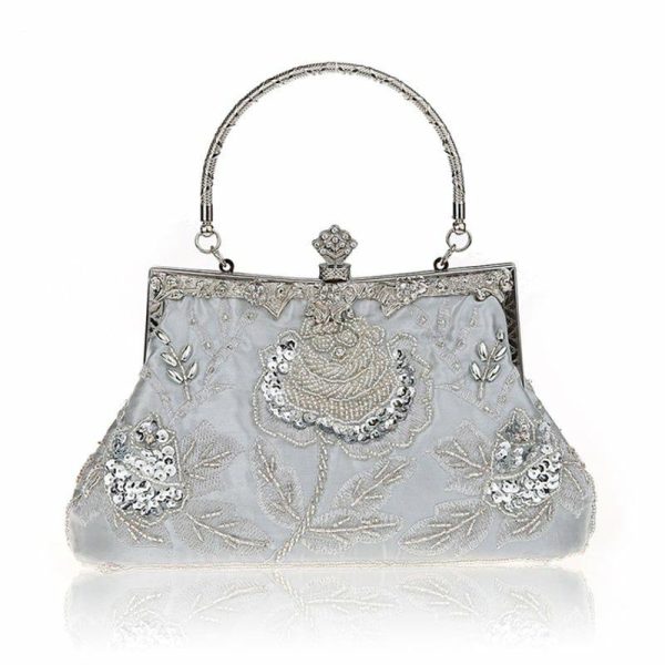 Clutches | Sequin Elegant Handbags Silver – Womens