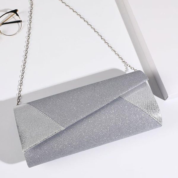 Clutches | Sequin Elegant/Fashionable/Vintage/Commuting bag Clutch Bags Silver – Womens