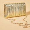 Clutches | Shining Clutch Bags Gold – Womens