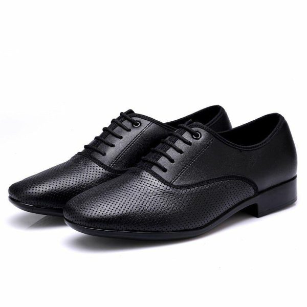 Dance Shoes | Men’s Ballroom Shoes Lace-up Leatherette Dance Shoes Black – Womens