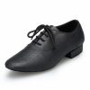 Dance Shoes | Men’s Latin Shoes Lace-up Leatherette Indoor Dance Shoes Black – Womens