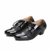 Dance Shoes | Men’s Latin Shoes Lace-up Leatherette Indoor Dance Shoes Black – Womens