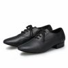 Dance Shoes | Men’s Latin Shoes Lace-up Leatherette Indoor Dance Shoes Black – Womens