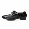 Dance Shoes | Men’s Latin Shoes Lace-up Leatherette Indoor Dance Shoes Black – Womens