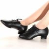 Dance Shoes | Unisex Practice Shoes Leatherette Dance Shoes Black – Womens