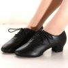 Dance Shoes | Unisex Practice Shoes Leatherette Dance Shoes Black – Womens