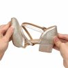 Dance Shoes | Women’s Ballroom Shoes Buckle Chunky Heel Glitter Indoor Dance Shoes Champagne – Womens