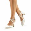 Dance Shoes | Women’s Ballroom Shoes Buckle Satin Dance Shoes Beige – Womens