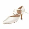 Dance Shoes | Women’s Ballroom Shoes Buckle Satin Dance Shoes Beige – Womens