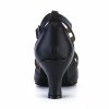 Dance Shoes | Women’s Ballroom Shoes High Heel Faux Leather Indoor Solid Color Dance Shoes Black – Womens