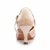 Dance Shoes | Women’s Ballroom Shoes High Heel Satin Indoor Dance Shoes Nude – Womens