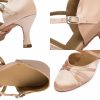 Dance Shoes | Women’s Ballroom Shoes High Heel Satin Indoor Dance Shoes Nude – Womens