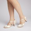 Dance Shoes | Women’s Ballroom Shoes High Heel Satin Indoor Solid Color Dance Shoes Beige – Womens