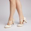 Dance Shoes | Women’s Ballroom Shoes High Heel Satin Indoor Solid Color Dance Shoes Beige – Womens