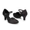 Dance Shoes | Women’s Ballroom Shoes Hollow-out High Heel Satin Indoor Solid Color Dance Shoes Black – Womens