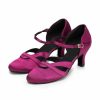 Dance Shoes | Women’s Ballroom Shoes Hollow-out High Heel Satin Indoor Solid Color Dance Shoes Black – Womens