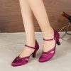 Dance Shoes | Women’s Ballroom Shoes Hollow-out High Heel Satin Indoor Solid Color Dance Shoes Black – Womens