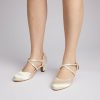 Dance Shoes | Women’s Ballroom Shoes Low Heel Satin Indoor Solid Color Dance Shoes Beige – Womens