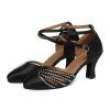 Dance Shoes | Women’s Ballroom Shoes Rhinestone High Heel Satin Indoor Solid Color Dance Shoes Champagne – Womens