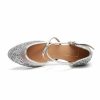 Dance Shoes | Women’s Ballroom Shoes Sequin Chunky Heel Glitter Indoor Dance Shoes Silver – Womens