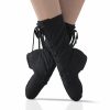 Dance Shoes | Women’s Dance Boots Jazz Shoes Flat Heel Canvas Indoor Solid Color Boots Dance Shoes Black – Womens