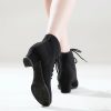 Dance Shoes | Women’s Dance Boots Lace-up Canvas Dance Shoes Black – Womens